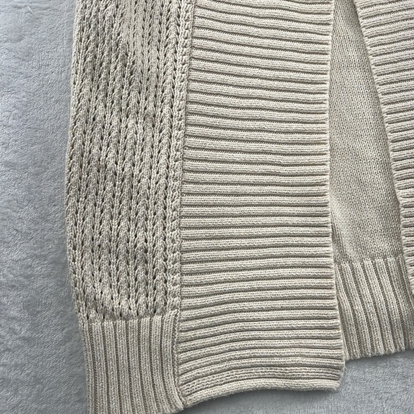 Crazy 8, 7-8 Girls 100% Cotton Ivory Open Short Sleeve Cardigan - Picture 2 of 12